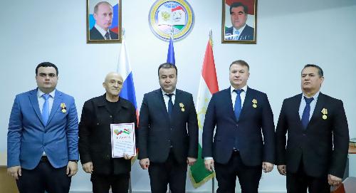 Представители РТСУ награждены юбилейными медалями Пограничных войск ГКНБ Таджикистана